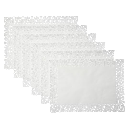 18 Packs: 6 ct. (108 total) Rectangle Grease-Proof Doilies by Celebrate It®